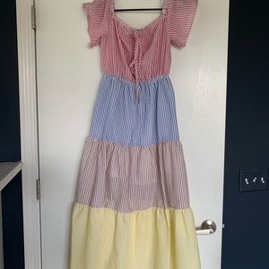 English Factory, Xsmall, maxi dress with POCKETS